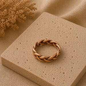 Braided bronze ring