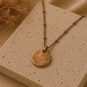 Bronze coin necklace