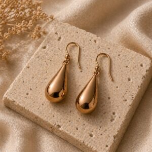 Bronze drop earrings