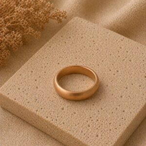Matte bronze ring